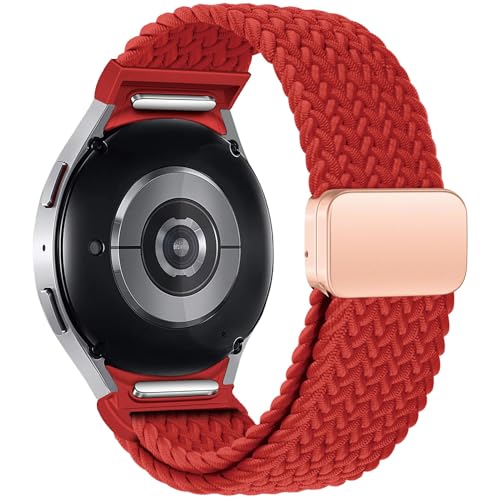 OTGKF ���ԂȂ� �ґg�o���h Samsung Galaxy Watch 7 6 5 4 44mm 40mm/5 Pro�u���X���b�g Galaxy watch6 watch4 �N���V�b�N 47 43�p �X�g���b�v(���b�h�A�E�H�b�`5 40mm)