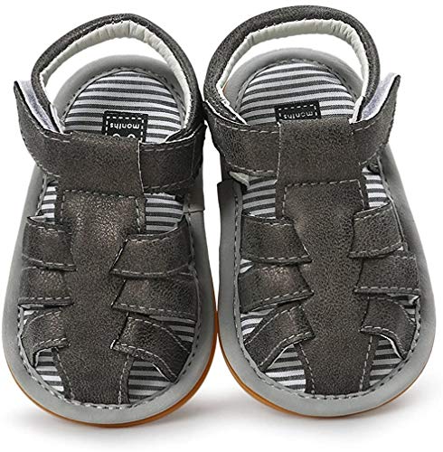 Baby Toddler Girls Boys Sandals Infant Summer Beach Flat Shoes, Premium Soft Anti-Slip Rubber Sole Prewalker First Walker Baby Crib Shoes Fishman Sandals for Infant Toddler Girls Boys 0-18Months