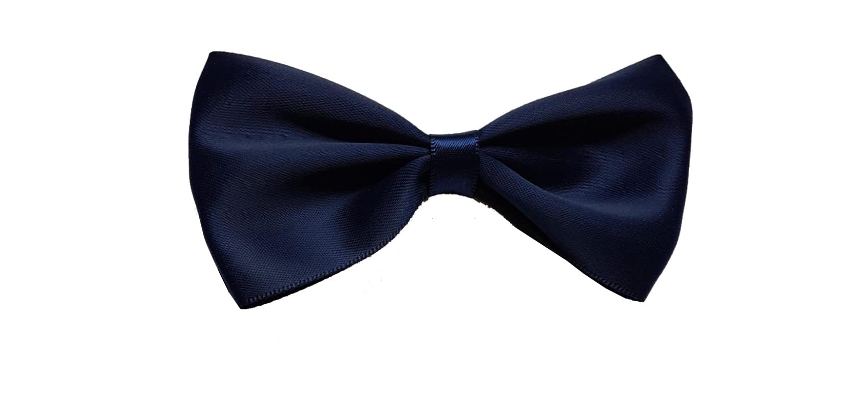 Bonnin Boys Navy Kids Pre-Tied Satin Bow Tie – Adjustable Elastic Band | Formal Bowtie For Wedding, Party, Birthday, School Uniform & Special Occasions (Navy)