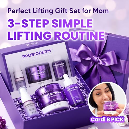 Image of BIOHEAL BOH [Cardi B's Pick] Probioderm 3D Lifting Skincare Set | Korean Night Cream, Serum & Hydrating Face Mist for Lifting & Firming | Perfect Anti-Aging Routine for Dry, Dull, Saggy Skin