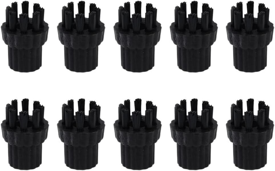 2/5/10x Nylon Brushes Steam Cleaner Nylon Brush Head Replacement Parts/Fit for Steam Mop Steam Cleaner Parts Home Appliance (Color : 10pcs)