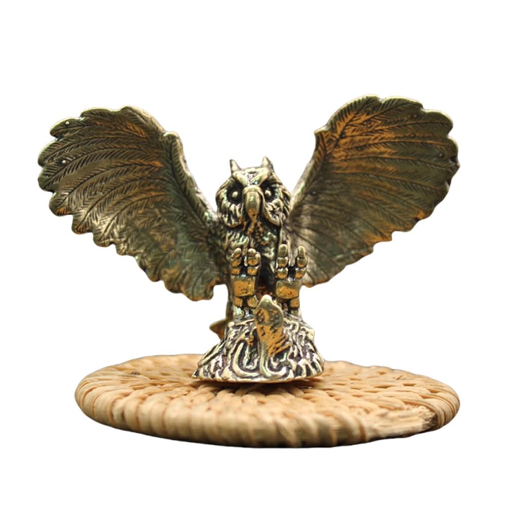 CTRLZS Owl Figurine Miniature Tea Pet Crafts Desktop Ornaments Animal Home Decor Accessories Gift