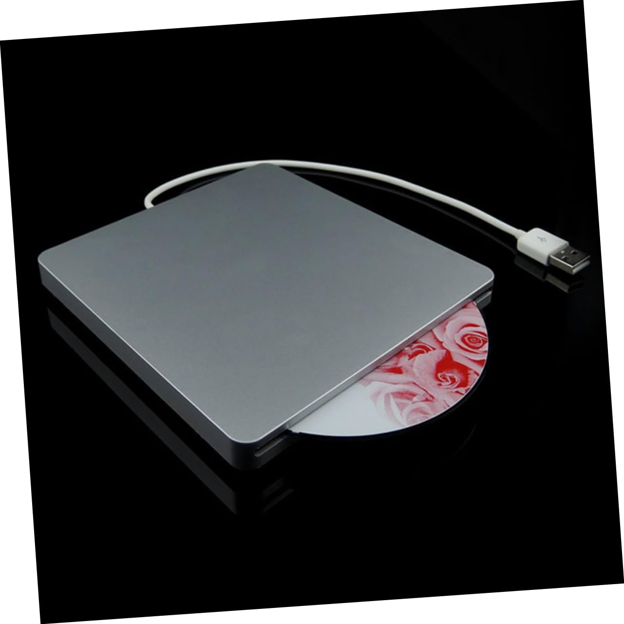 Operitacx Grabadora de DVD ROM USB 3.0 8X Abs Plata para Ordenador | Instalación de Sistema, Música y Cine, Copia de Seguridad de Datos, Uso Doméstico en Sobremesa