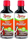 kratzer im autolack ausbessern Made in Germany Poliboy - Fixneu Möbelpolitur Dunkel - für dunkle Oberflächen - beseitigt Kratzer und frischt auf! - 200ml (2x100ml) - Made in Germany