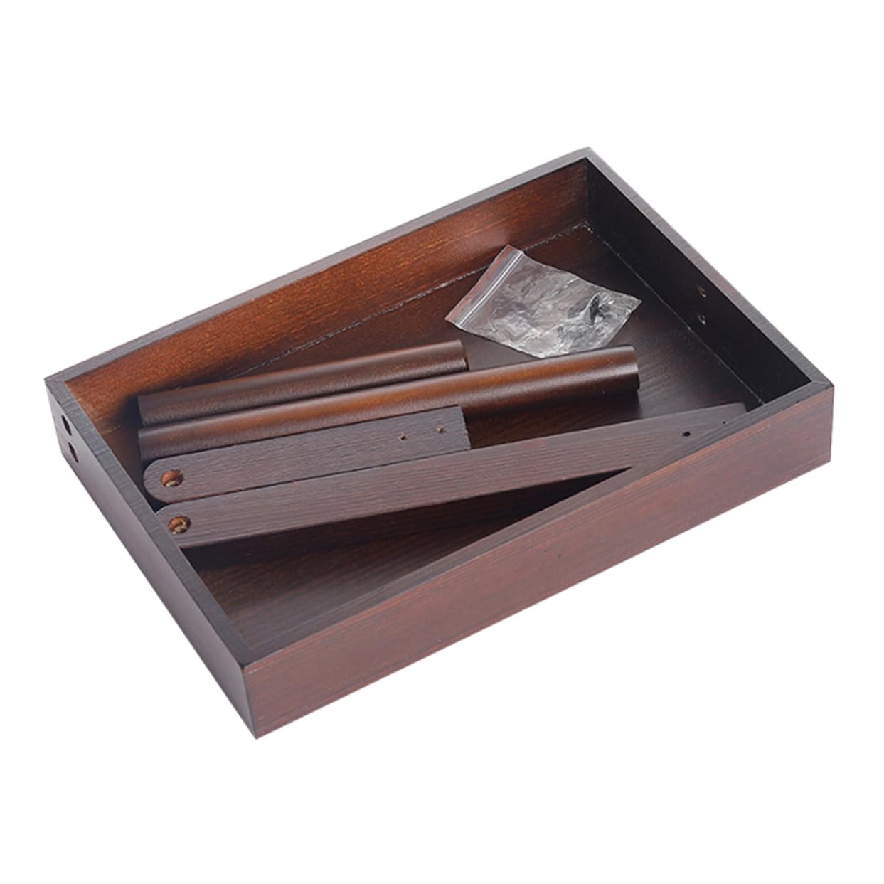 Healeved Espositore Gioielli in Legno Marrone per Orologi e Braccialetti | Organizzatore da Tavolo, Uso Casa e Laurea, Struttura Resistente e Stabile