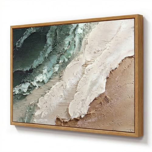 ARPEOTCY 3D Textured Ocean Canvas Art