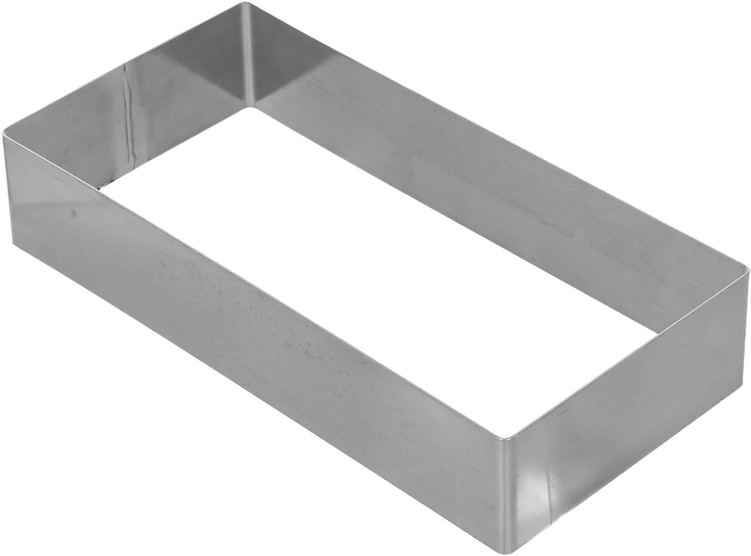 Rectangular Cake Ring Mold - 10x5x2" Stainless Steel Mousse Ring for Baking Tiramisu, Shaping Cheesecakes, Mousse Cake, Dessert - Home Baking Tool