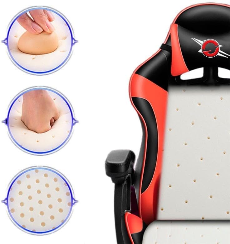 Powergaming Model Gaming Chair Black/Red with Footrest