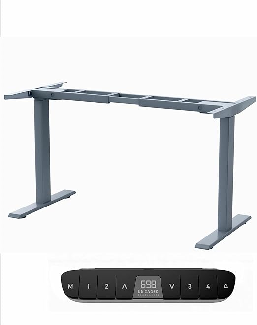 Rise Up Standing Desk Legs, Adjustable Standing Desk Frame Dual Motor w/Memory, Electric Frame Base Height Desktop Table, Sit Stand Electric Table Legs