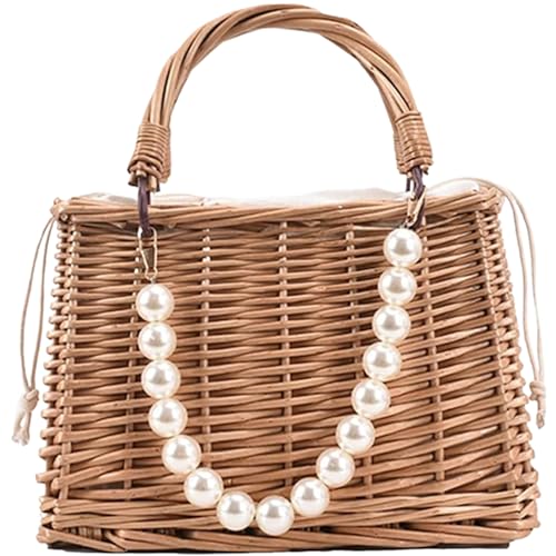 Panier à bands avec un sac de paille femmes pour plage d'été et ville