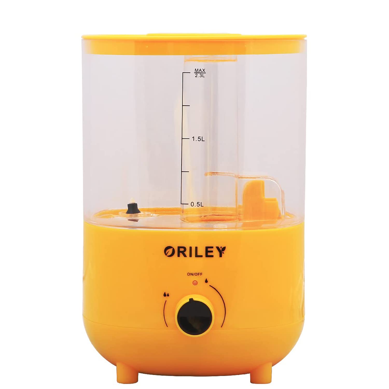 Oriley 2111B Ultrasonic Cool Mist Humidifier Manual Air Purifier for Home Office Adults and Baby Bedroom (1 Year Warranty) (Transparent-Yellow)-picture-12