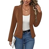 Blazer cardigan pour femme : Ce blazer pour femme, à la fois simple et sophistiqué, présente un col cranté classique et une coupe ajustée. Sa tunique à un bouton et manches longues apporte une touche de modernité. Confortable et près du corps, il est idéal pour le travail, les réunions, les sorties estivales, les soirées décontractées ou les escapades de week end. Un incontournable de votre garde robe printemps/été.