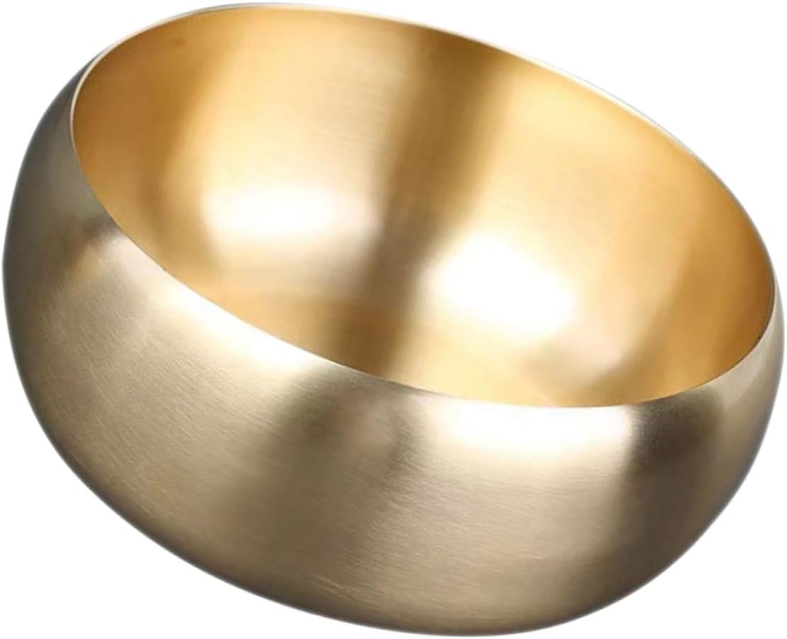 PRETYZOOM Brass Tea Washing Bowl Decorative Tea Ceremony Utensil Suitable for Home Use