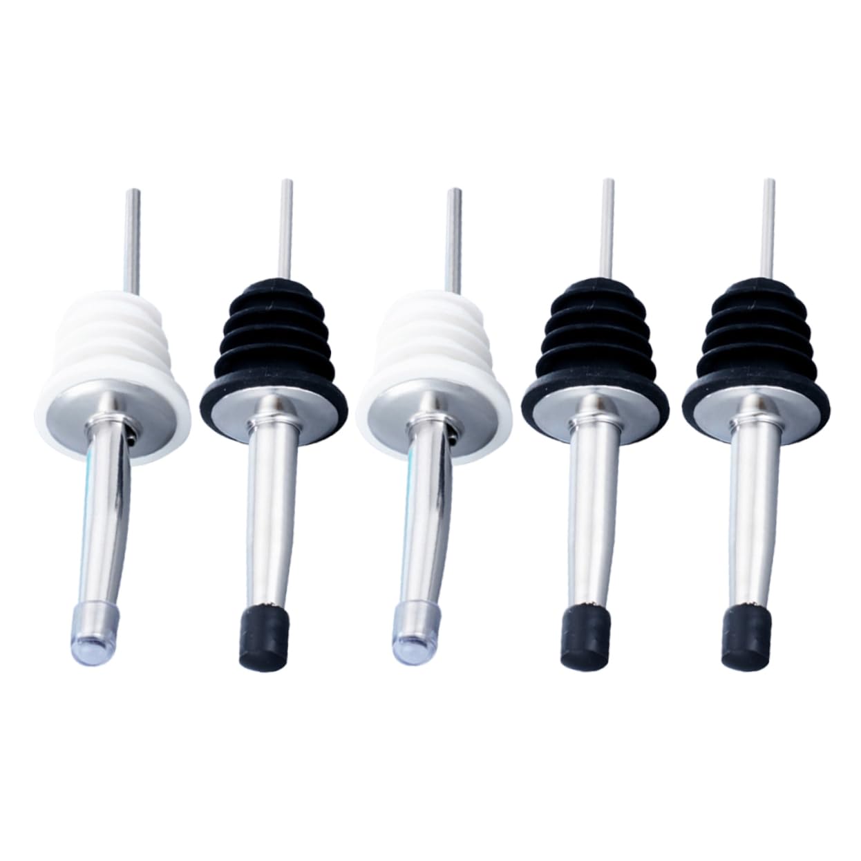 Ciieeo 5pcs Wine Corks Wine Bottle Stopper Wine Pourer with Lid Wine Stopper Pourer Wine Stoppers Liquor Bottle Caps Pour Spouts Random Color