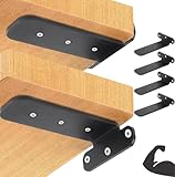 Style Moderne : Avec ses lignes douces et ses coins arrondis, ce support d'étagère en forme de L illustre la mode et la sophistication d'une maison moderne. Les coins arrondis empêchent efficacement les chocs et garantissent la sécurité