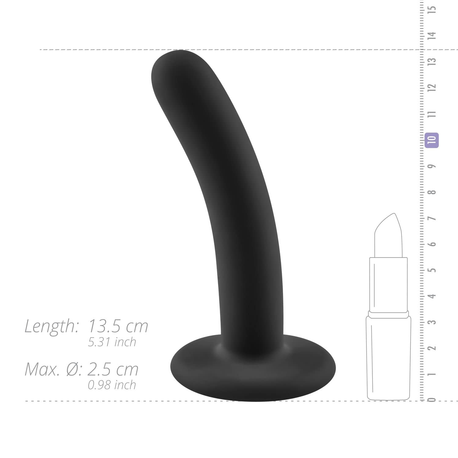 No-parti - Logan Dildo 13,5 cm - Nero