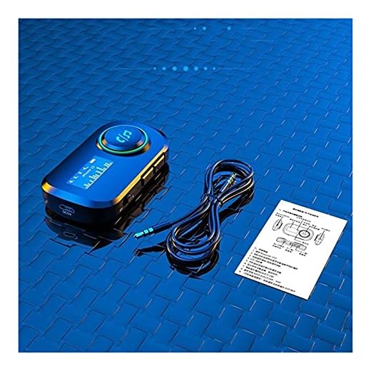 Bil FM -sändare Bil Bluetooth-mottagare 3. 5MM Jack Audio Music Bluetooth 5.0 Bilmonitor Wireless Handsfree Speaker Bluetooth Car Stereo fm -sändare bluetooth för bil