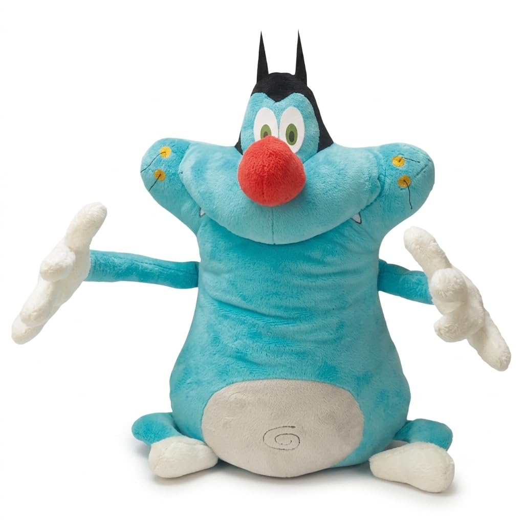 Oggy Soft Toy 30 cm | Cute Oggy Stuffed Plush Teddy | Ultra Soft Huggable Cartoon Plush Toy for Kids, Girls & Boys | Birthday Gift, Baby Gift & Home Décor-image-16