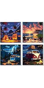 Kit Peinture Par Numéros Poulet 20x30cm Avec Cadre - Loisir Créatif Adulte Et Enfant, Toile, Pinceaux, Chevalet Inclus