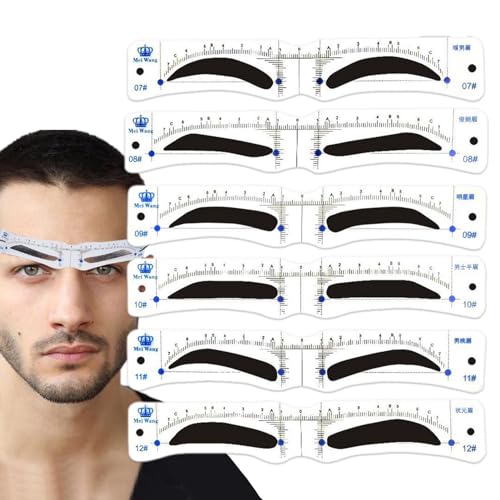 Stencil per sopracciglia,Stencil per sopracciglia,Stencil per sopracciglia riutilizzabile per uomo | Stencil per trucco per sopracciglia, strumento di modellazione alla moda per uomini pigri e