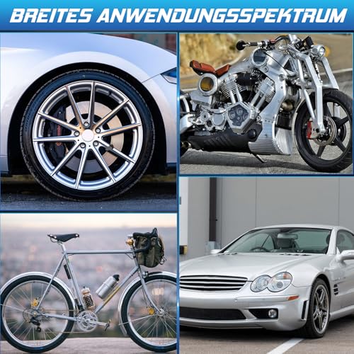 prowithlin Lackstift Auto 2 Stück - Professioneller Lackstift für Auto Kratzer - Schnelltrocknend und Präzise Reparatur - Auto Lack Reparatur Stift, 40ml (2 Stück, Silber)