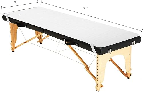 Miniatura 7 de Giantex Almohadilla de colchón eléctrica con calefacción, calentador de mesa de masaje estándar, almohadilla térmica para mesa de spa con