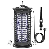 【Perfecto para Actividades Interiores】 La luz ultravioleta de 360 ​​° se atrae dentro de un área de hasta 35 metros cuadrados. Al menos a 10 pies de distancia de las áreas de actividad humana, cuelgue o coloque la unidad a 3-5 pies de altura. Este zapper de moscas está diseñado específicamente para dormitorio, sala de estar, cocina, oficina, restaurante, almacén y otros usos en interiores.