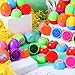 JOYIN 48 Pcs Easter Eggs Stampers Toys, Self Inking Stamps for Easter Eggs Hunt Game, Basket Stuffers Fillers, Kids Gifts, Party Favor, Classroom Prize Supplies