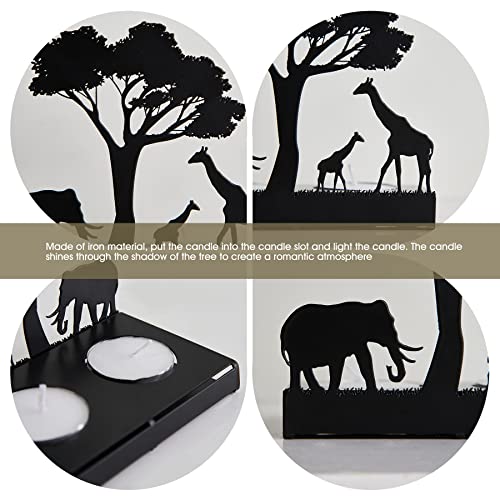 Fjs Elegant Decorative Candle Holder, Iron Silhouette Tea Light Candle Holders For Wedding, Dining Table Centerpiece, Decorations Living Room, Coffee Table Decor, Christmas Valentine's Day Gift #TOP5