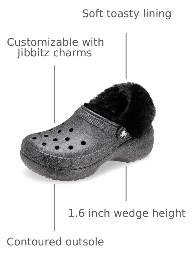 Image of Crocs Women's Classic Lined Platform Clogs