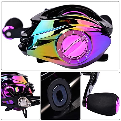 Hot Baitcasting Reel Max Drag 10Kg Gear Ratio 7.2:1 Fishing Gear Accessories (Color : Dw130P, Size : Right Hand) #TOP3