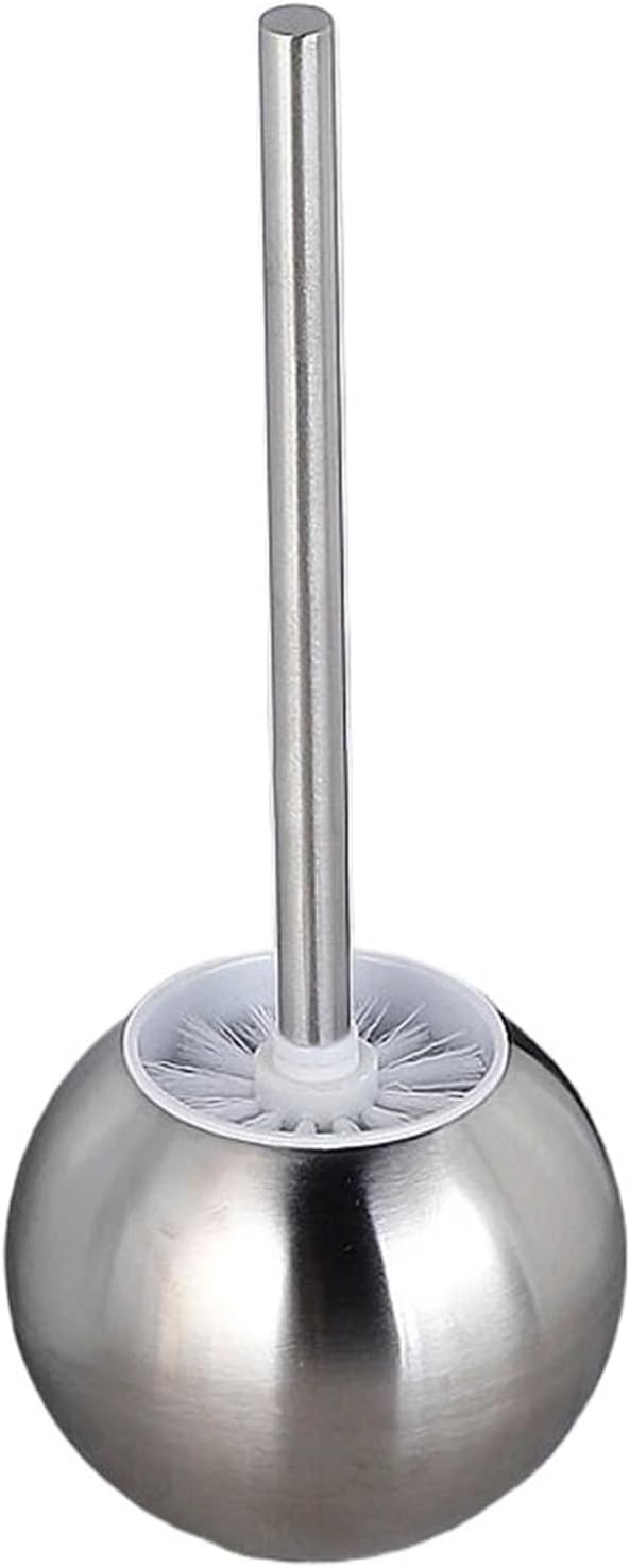 Stainless Steel Toilet Bowl Bathroom Toilet Holder with Base Toilet Set Home Cleaner Nickel S0309