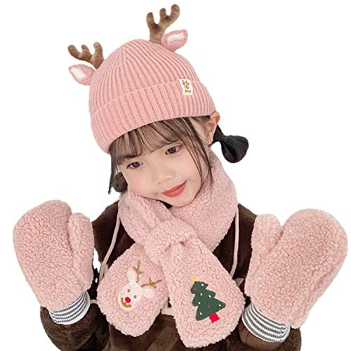Set de bufanda gorro guantes para regalar a niñas por año nuevo