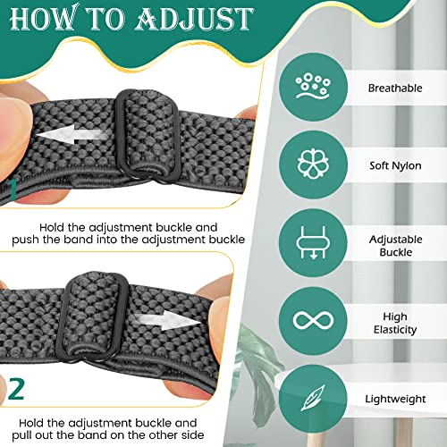 Image of Adjustable Elastic Nylon Sport Bands Compatible with Fitbit Inspire 3 /Inspire 2 /Inspire /Inspire HR /Ace 2 /Ace 3, Soft Loop Stretchy Straps Replacement Wristbands for Fitbit Inspire Women Men