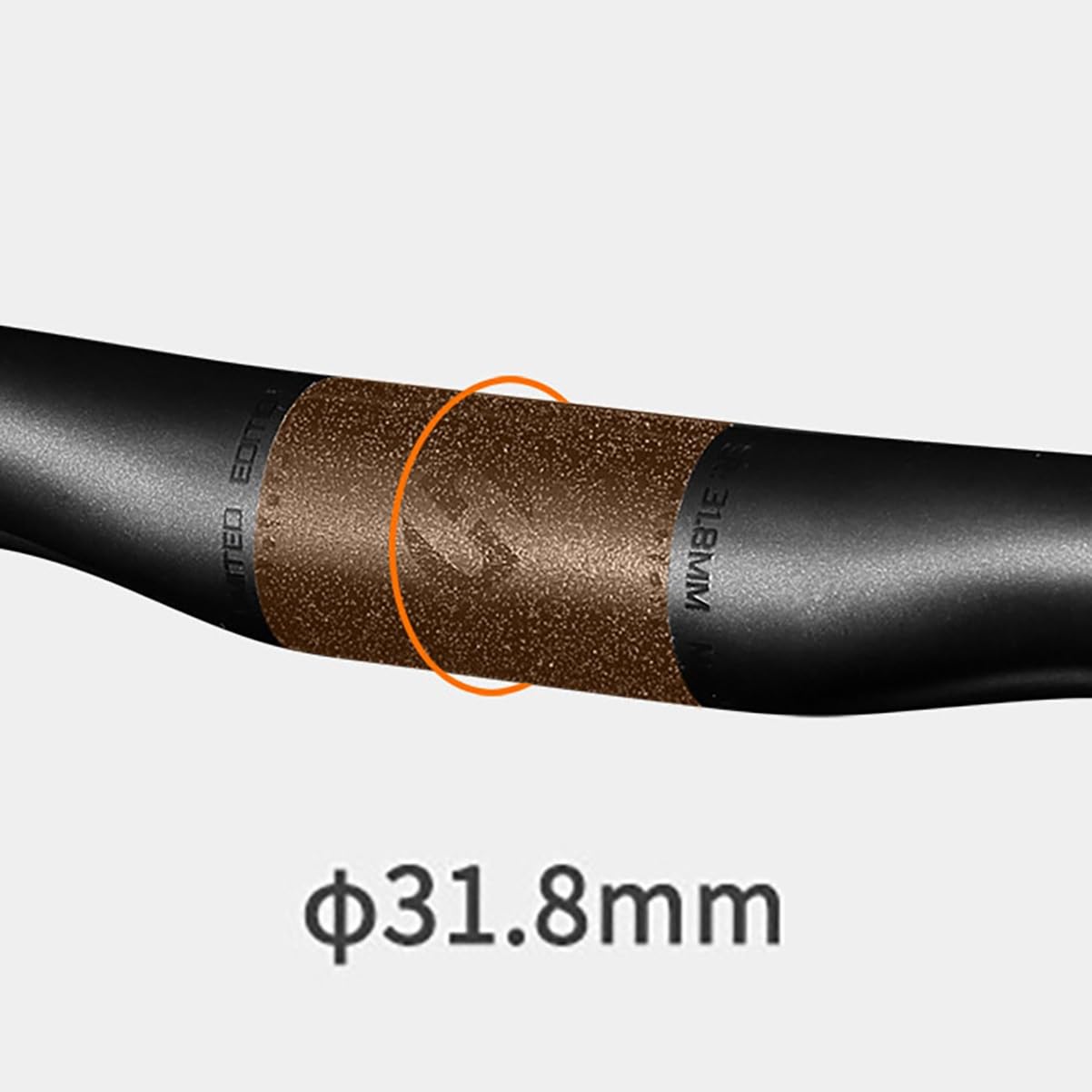 Manubrio per Bici da Strada Fibra di Carbonio Manubrio Curvo 380/400/420/440mm Manubrios da Corsa Diametro Morsetto 31,8mm Lunghezza 89mm Curvatura 128mm