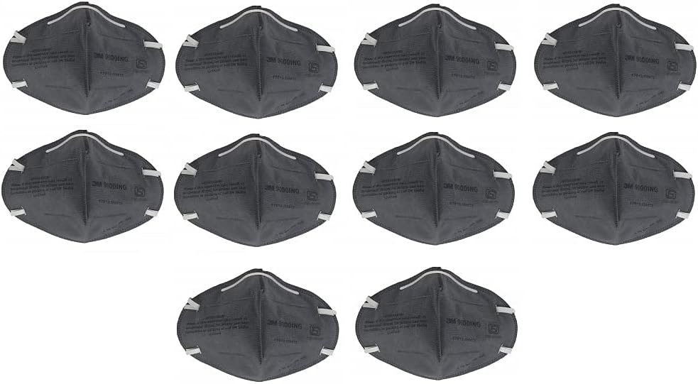 3M 9000ING Anti Pollution Mask Grey (Pack of 10)