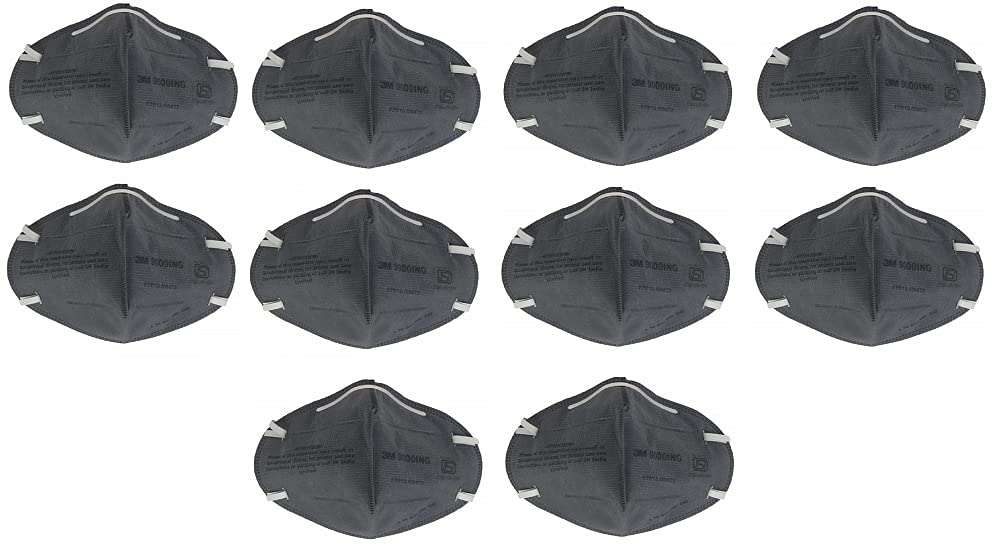 3M 9000ING Anti Pollution Mask Grey (Pack of 10)