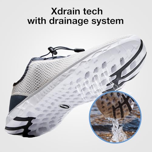 Image of ALEADER Men's Stylish Water Shoes, Quick-Dry Xdrain Water Sneakers, Lightweight & Comfort Footed