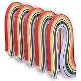 Quilling Paper Strips - 1300-Strip 26 Colors Paper Quilling Set, DIY Art Supplies, 0.4-Inch or 10mm Wide