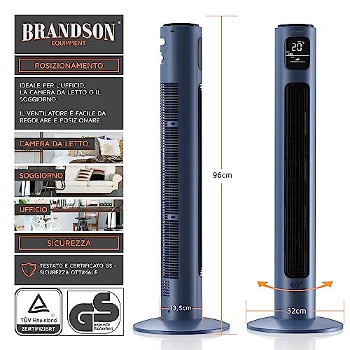Brandson - Ventilatore a torre con telecomando