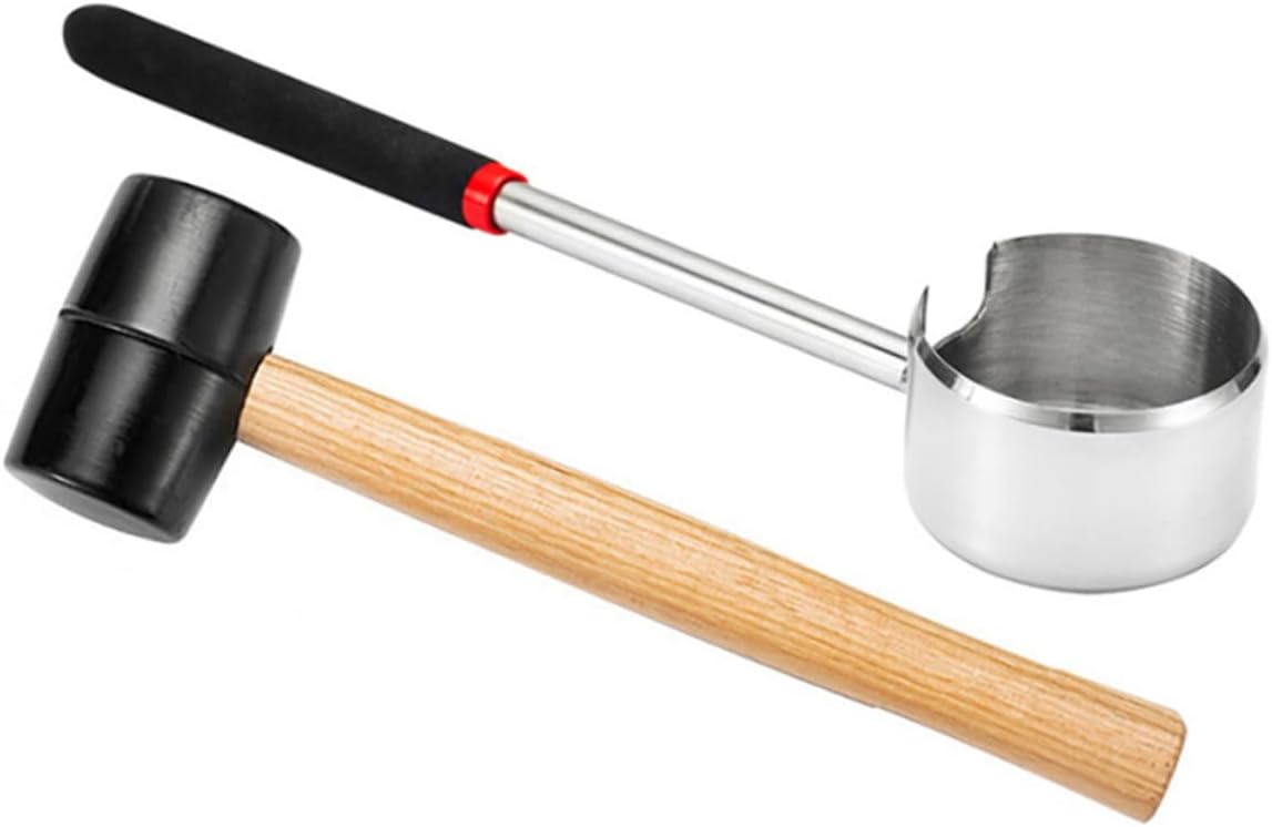 Stainless Steel Coconut Opener Tool Set Easy Coconut Opening Gadget for Home Use Includes Drilling Tool Water and Meat Extraction Space-saving Design