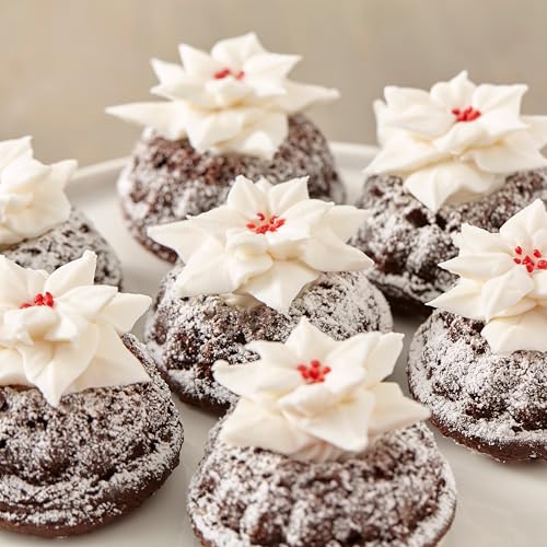 image for Wilton Gold Non-Stick 12-Cavity Mini Bundt Cake Pan, Stainless Steel B