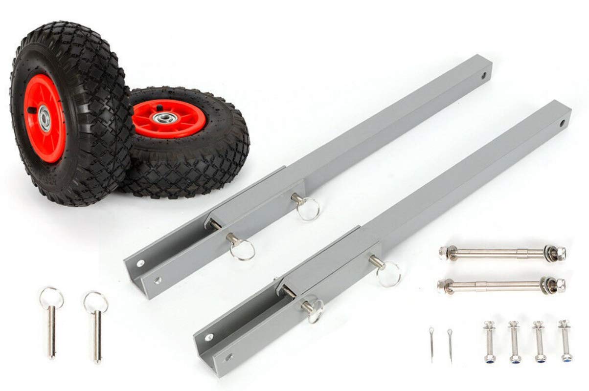 DENESTUS Boat Transom Launching Wheel Dolly Easy Stainless Steel Tires Stand for Inflatable Boats and Dinghy Yacht