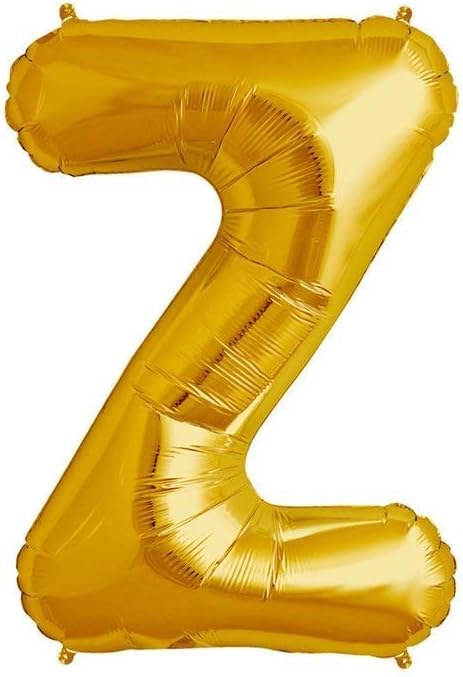 ToyNext Alphabet Foil Balloon(16 Inch) for Birthday Decoration,Baby Shower,Wedding,Festival,Party, foil Balloon Golden Color (Alphabet - Z)