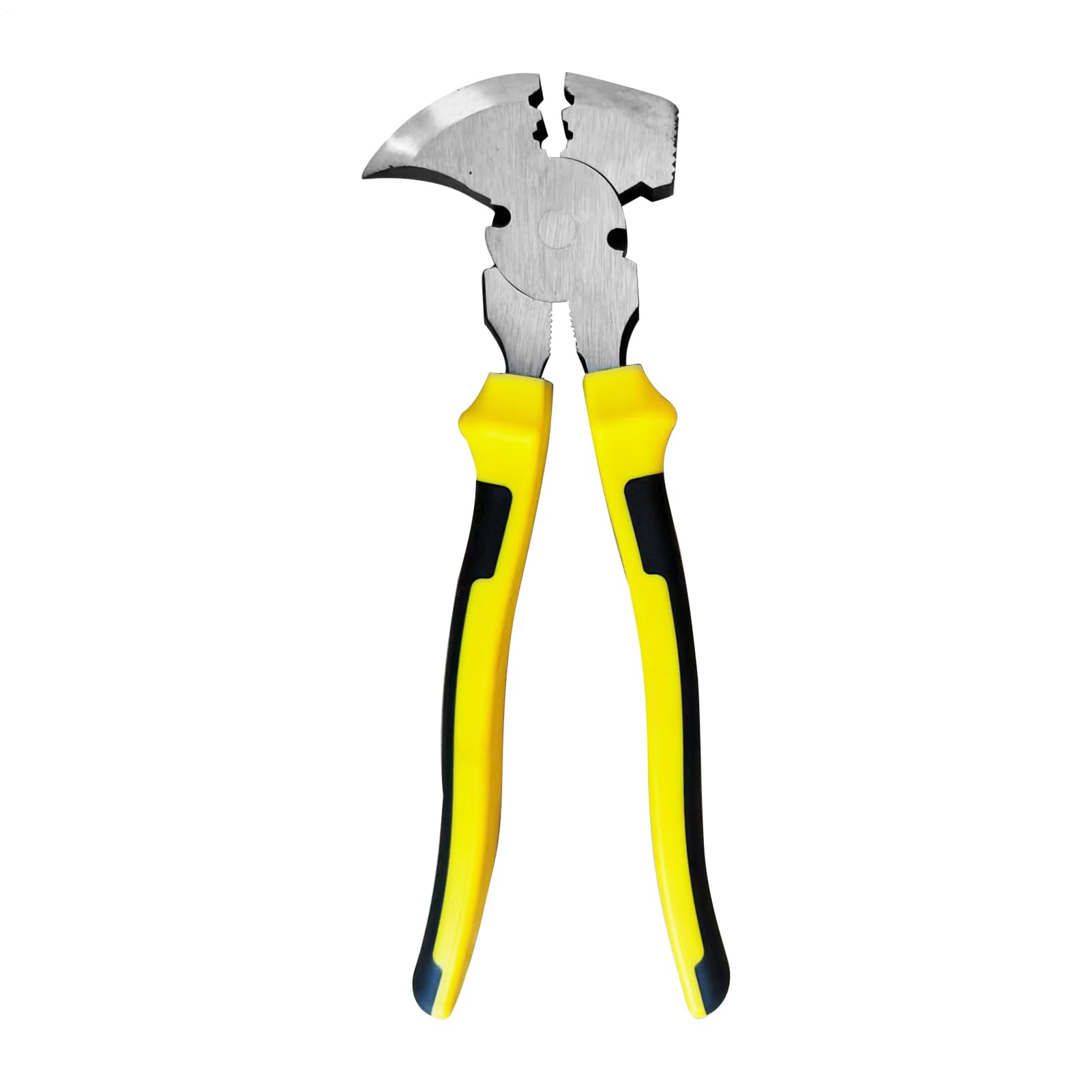 outils à main multifonctionnels à haute résistance - Couper les clôtures: pinces de clôture en fil de fer barbelé avec tête de marteau et levier de clous pour plier, couper et fixer.