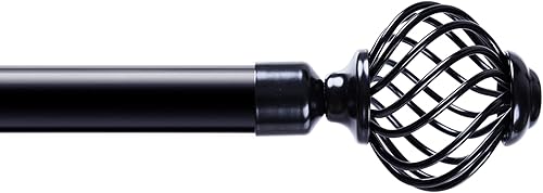 Miniatura 8 de Niviy Barras de cortina para ventanas de 32 a 122 pulgadas, juego de barras de cortina doradas con 3 soportes, barras de cortina decorativas largas