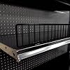 Gondola Shelf Fence, Wire Front Lip for Gondola Shelves, 48 L x 3 H, Black, 10 Pack