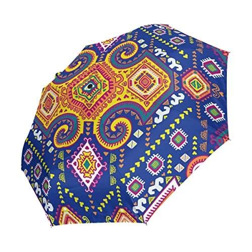 Parapluie automatique coupe-vent avec motif fleur nationale