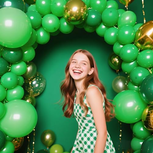 Image of 32 Pack 18 Inch Green Latex Balloons - Premium Quality, High Float Time for Parties, Events, Decorations (Vibrant Green)