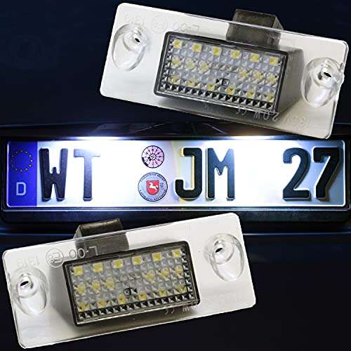 2x LED Kennzeichenbeleuchtung Für Audi A3 8P A4 8E B6 8H A6 C6 4F Q7 4L A8 4E